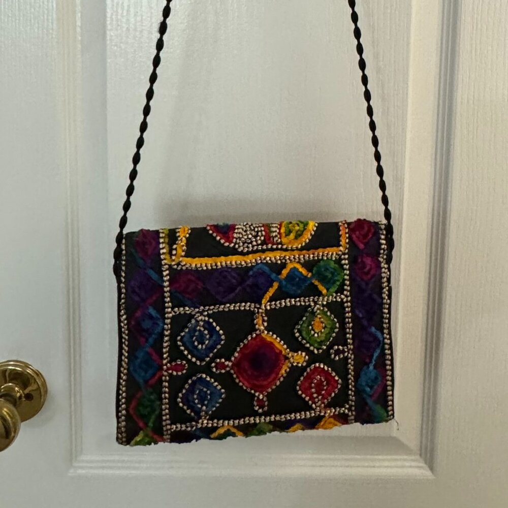 Rectangular Envelope Crossbody Purse Euc - image 7